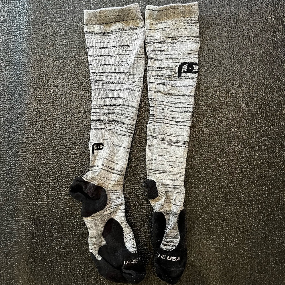 ProCompression Elite Gray Striped Compression Socks